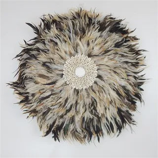 Ayam Feather Circle - Natural Light (60cm)