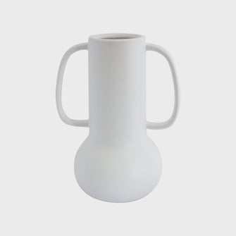 Bodhi Handle Vase - Matte White