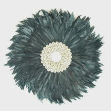 Feather Circle - Black (40cm)