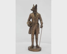 Gentleman Fox with Hat - Bronze