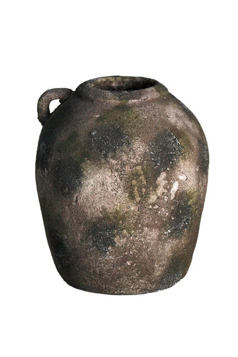 Rustic Concrete Look Vase with Handle