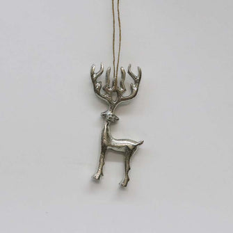 Aluminium Reindeer Hanger - Silver