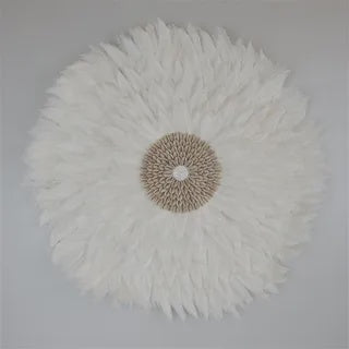 Feather Circle - White (65cm )