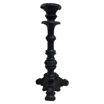 Pillar Candle Holder Black -  Large