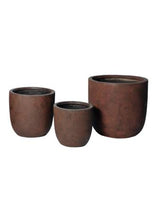 Fibre Clay Pot Rust - Large