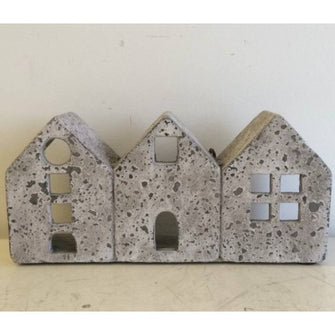 Concrete Tealite Houses -  Row of 3