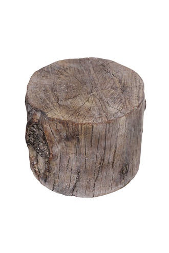 Tree Stump Cement Stool - Small