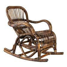 Classic Rattan Childs Rocker– novelfindings